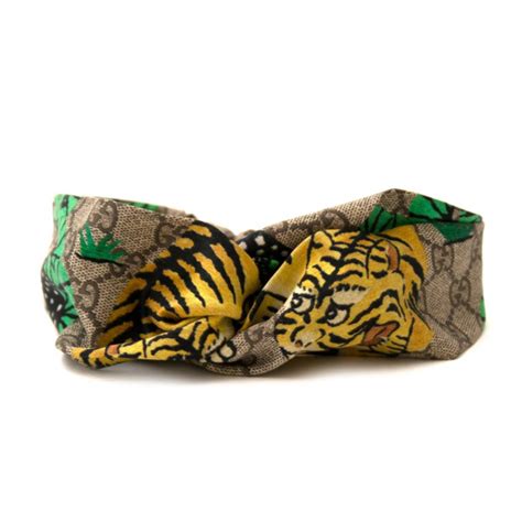 gucci tiger print headband